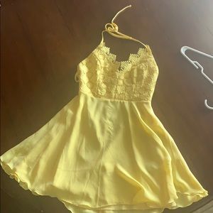 Yellow Bebe dress